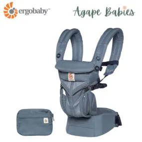 [1 year local warranty] Ergobaby Omni 360 Cool Air Mesh Baby Carrier - Oxford Blue