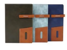 A5 PU Leather Hardcover with Card Pocket Notebook Planner