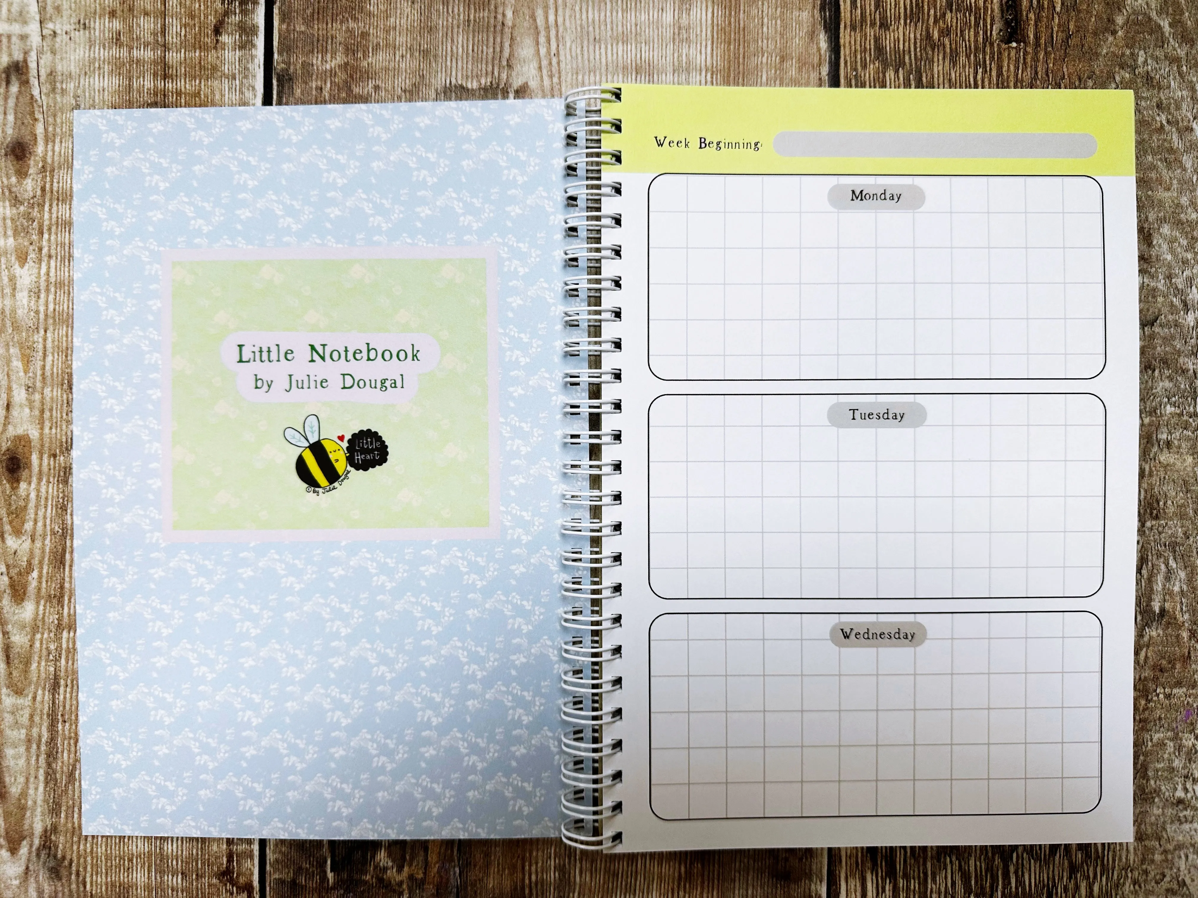 A5 Ring bound Plant a Happy Life  Notebook or Planner