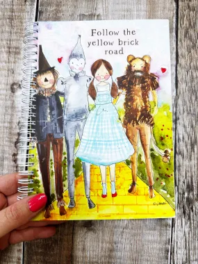 A5 Ring bound Wizard of Oz Notebook or Planner