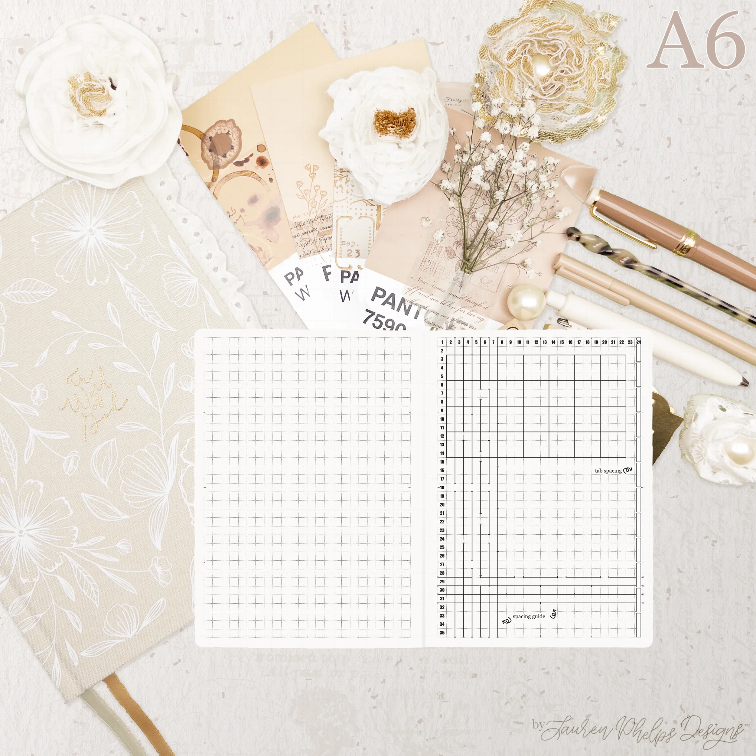 A6 Live | Plan | Dream® Notebook by Lauren Phelps Designs