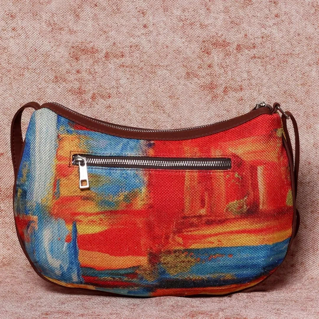 Abstract Amaze Structured Shoulder Bag