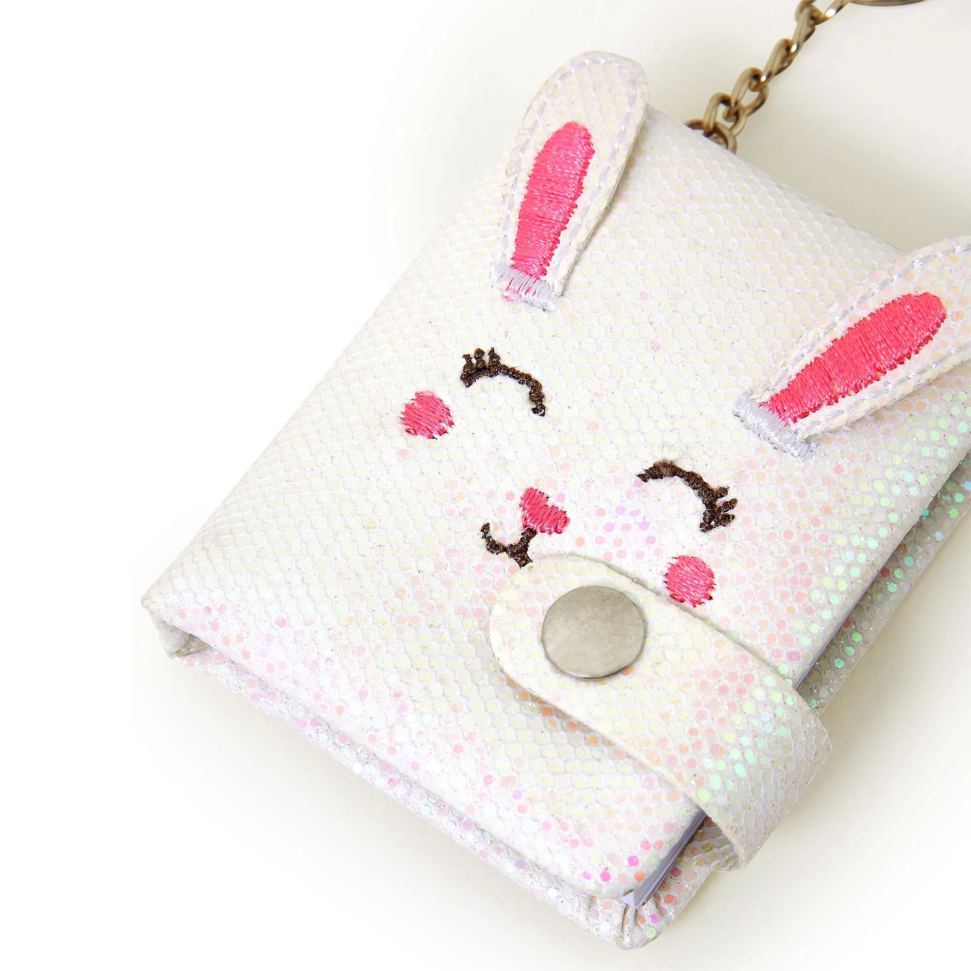 Accessorize London Girl's Bunny Keychain Notebook