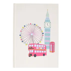 Accessorize London Girl's Multi London Print Hardback Notebook