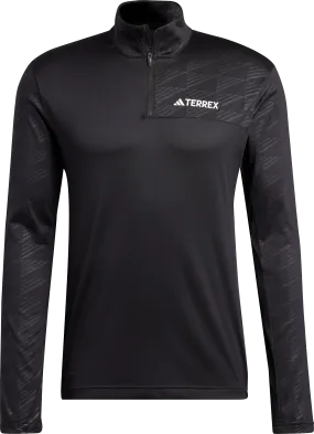 Adidas Men&#x27;s Terrex Multi Half-Zip Long Sleeve Tee Black | Buy Adidas Men&#x27;s Terrex Multi Half-Zip Long Sleeve Tee Black here | Outnorth