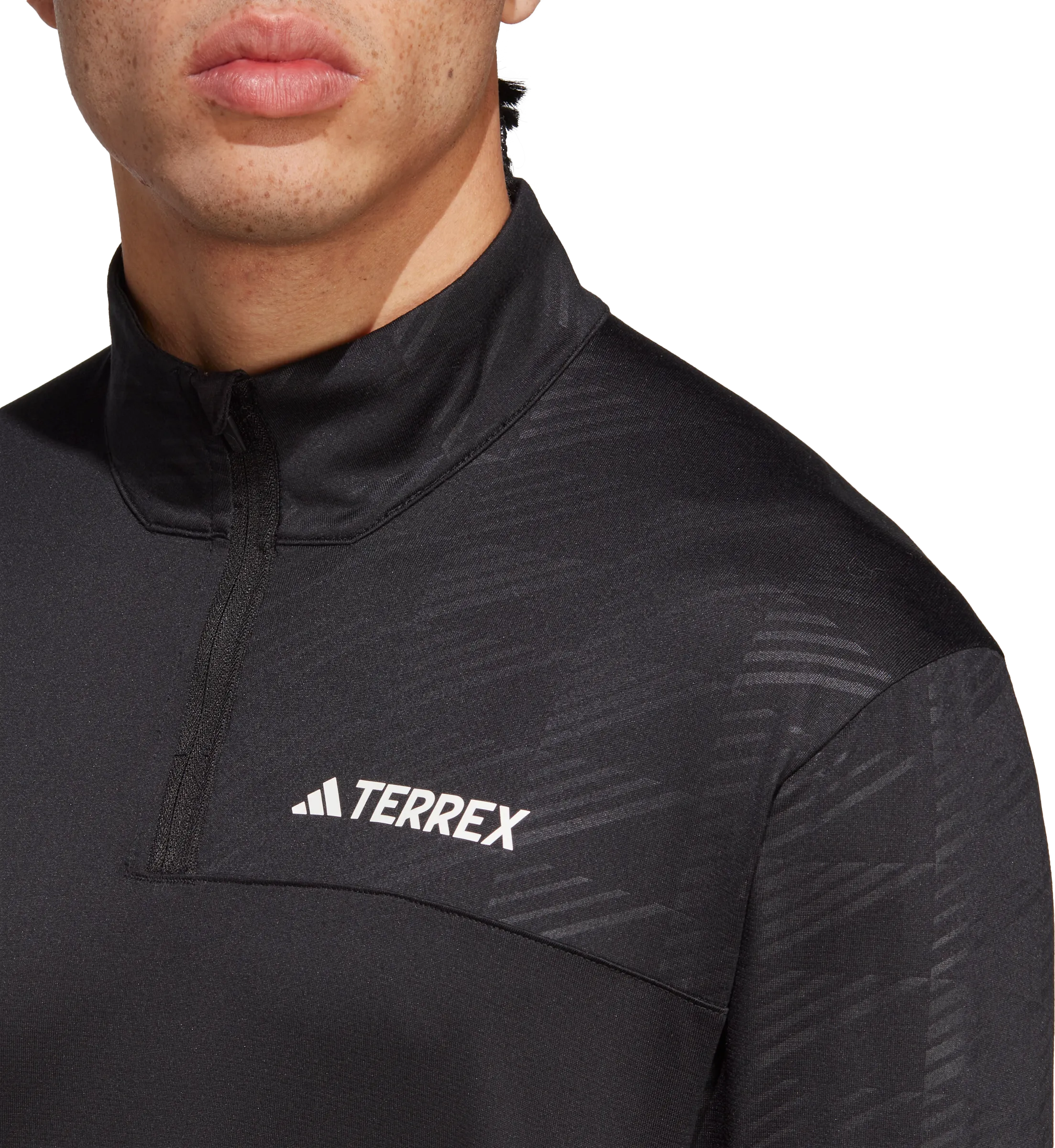 Adidas Men&#x27;s Terrex Multi Half-Zip Long Sleeve Tee Black | Buy Adidas Men&#x27;s Terrex Multi Half-Zip Long Sleeve Tee Black here | Outnorth