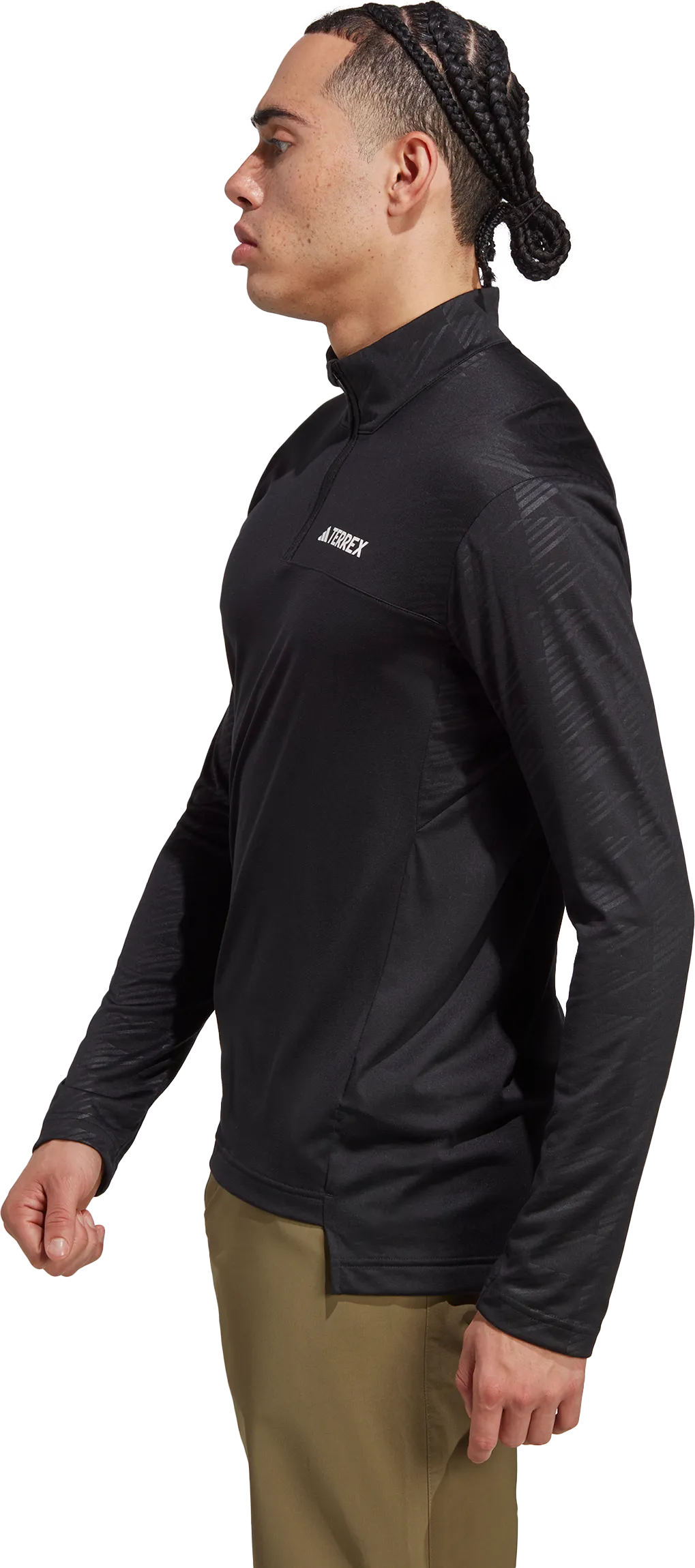 Adidas Men&#x27;s Terrex Multi Half-Zip Long Sleeve Tee Black | Buy Adidas Men&#x27;s Terrex Multi Half-Zip Long Sleeve Tee Black here | Outnorth