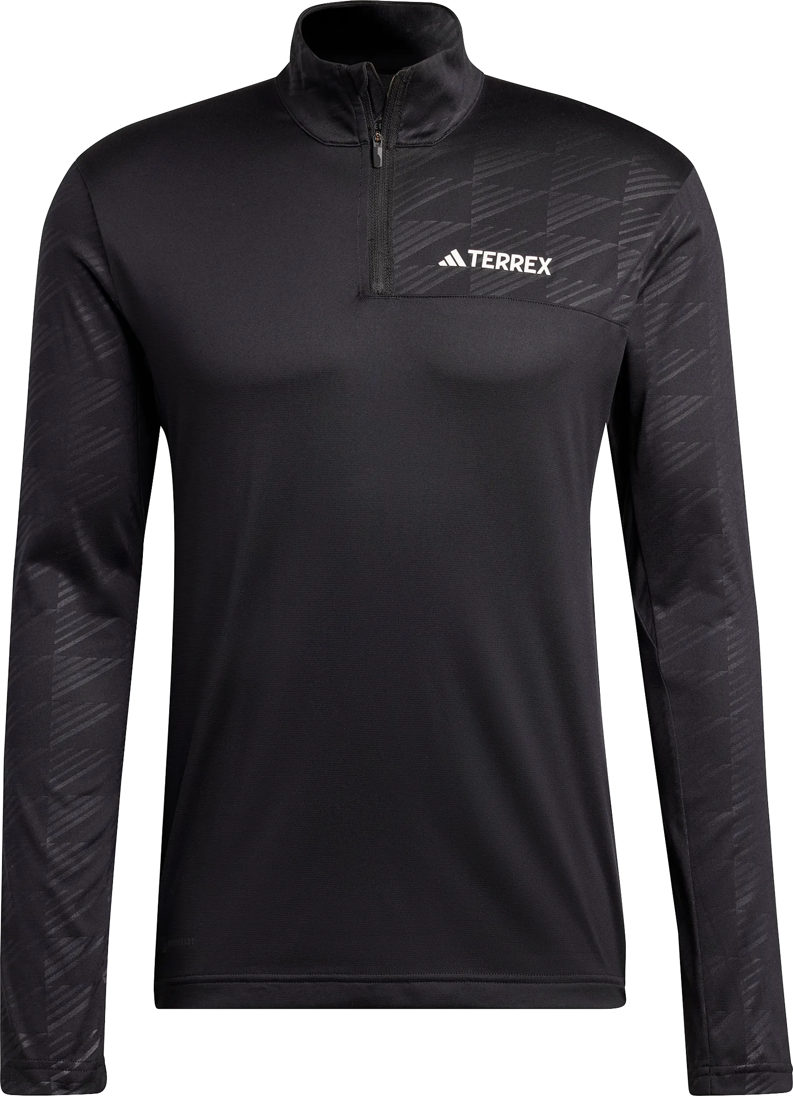 Adidas Men&#x27;s Terrex Multi Half-Zip Long Sleeve Tee Black | Buy Adidas Men&#x27;s Terrex Multi Half-Zip Long Sleeve Tee Black here | Outnorth