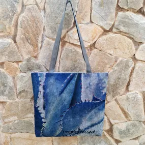 Aloe Blues - Recycled Felt Tote Bag