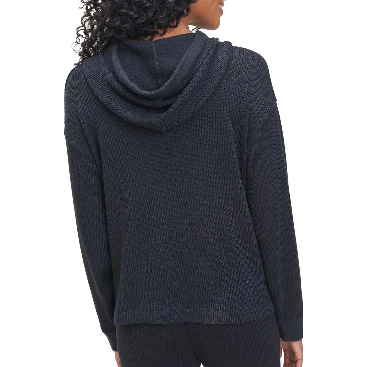 Alpine Ribbed Hoodie - Navy.