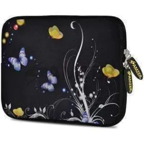 Amzer 10.5 Inch Neoprene Notebook Tablet/iPad Sleeve - Yellow Night Butterfly