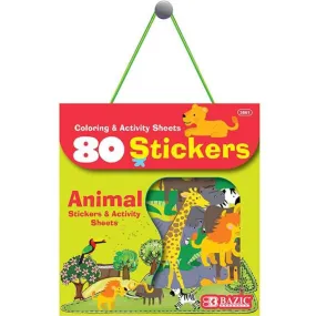 Animal Series Assorted Sticker 80Bag Pack Of 24