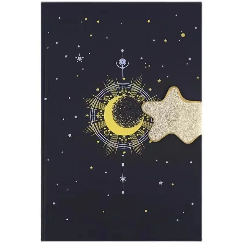 Astrological Black Cover Buckled Journal