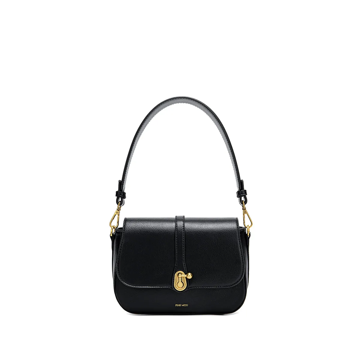 Athena Saddle Bag-Black