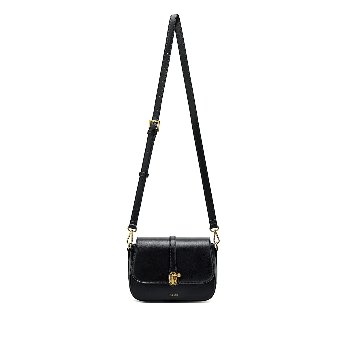 Athena Saddle Bag-Black