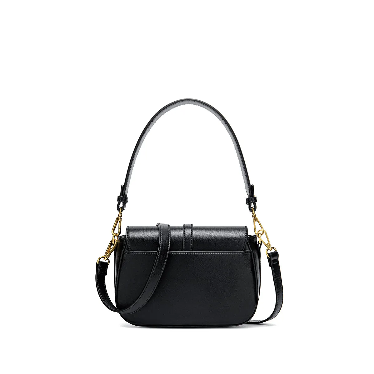 Athena Saddle Bag-Black