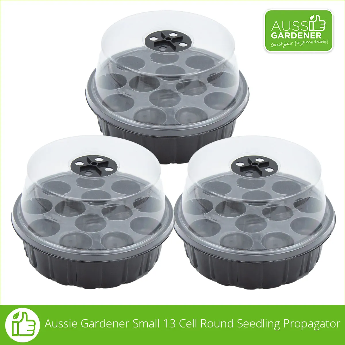 Aussie Gardener Small 13 Cell Round Seedling Propagator