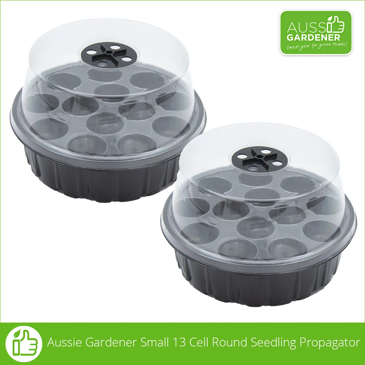 Aussie Gardener Small 13 Cell Round Seedling Propagator