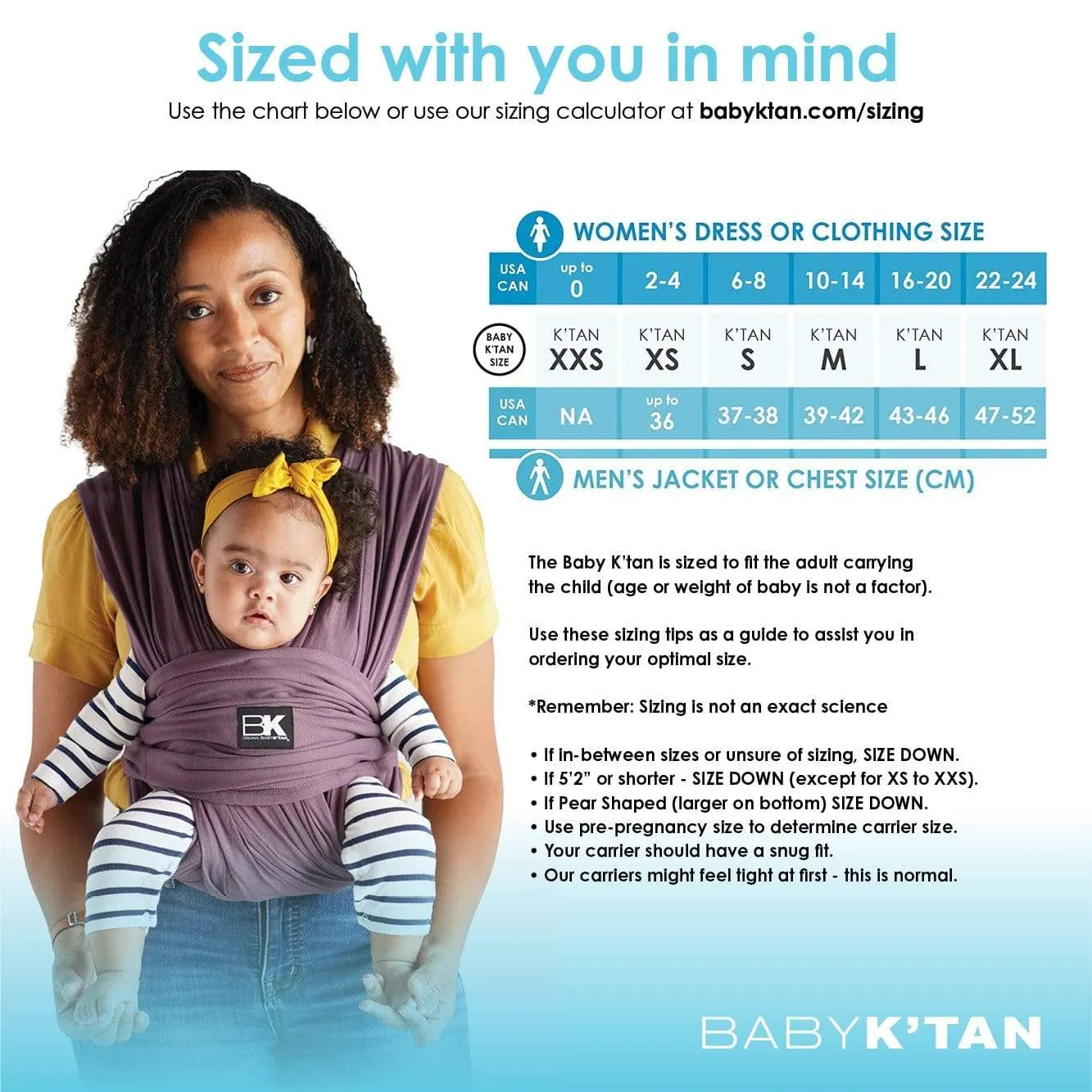 Baby K'tan Original Baby Carrier in Eggplant