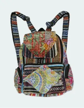 Backpack - Cotton Floral Patch