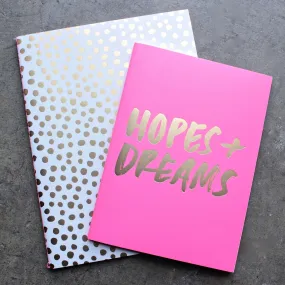 Ban.do - Good Ideas Notebook Set in Petite Party Dot   Hopes   Dreams