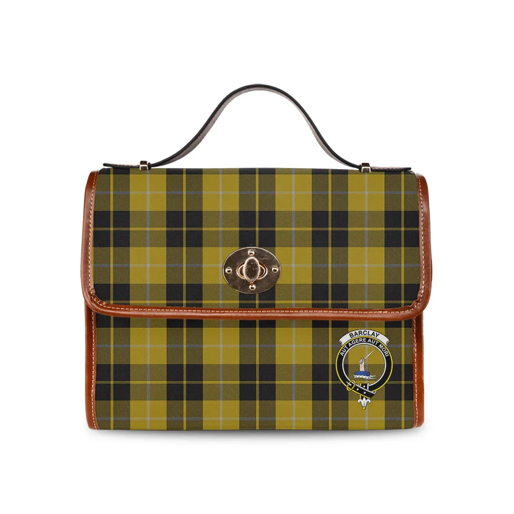 Barclay Dress Tartan Waterproof Canvas Bag with Family Crest