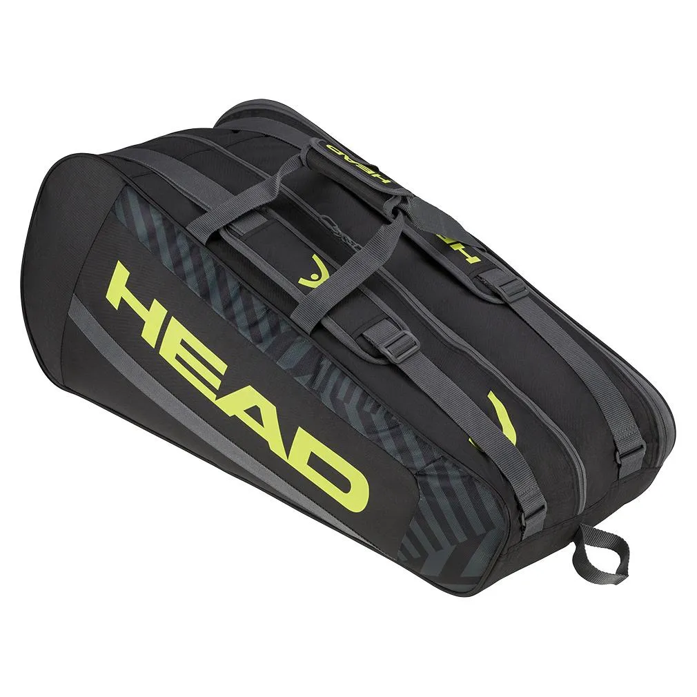 Base M Tennis Racquet Bag Black and Yellow