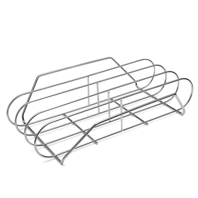 BBQ Ribs Rack for Grill l Barbecue Basket Shelf BBQ Accessory