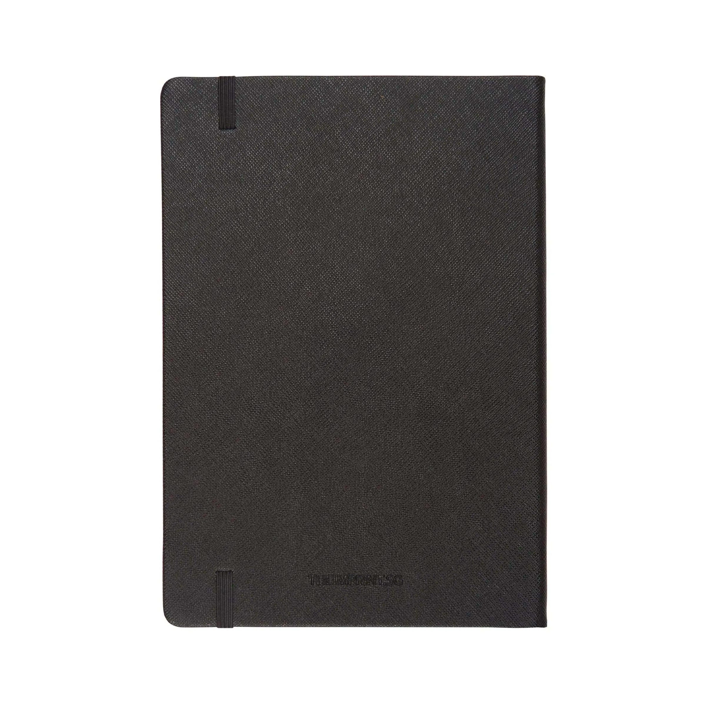 Black - A5 Refillable Saffiano Notebook