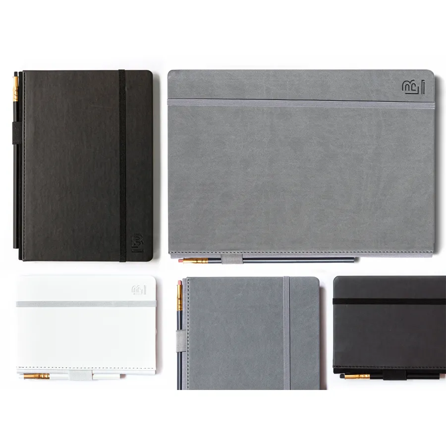 Blackwing Medium Slate Notebook - Black Cover - Ruled