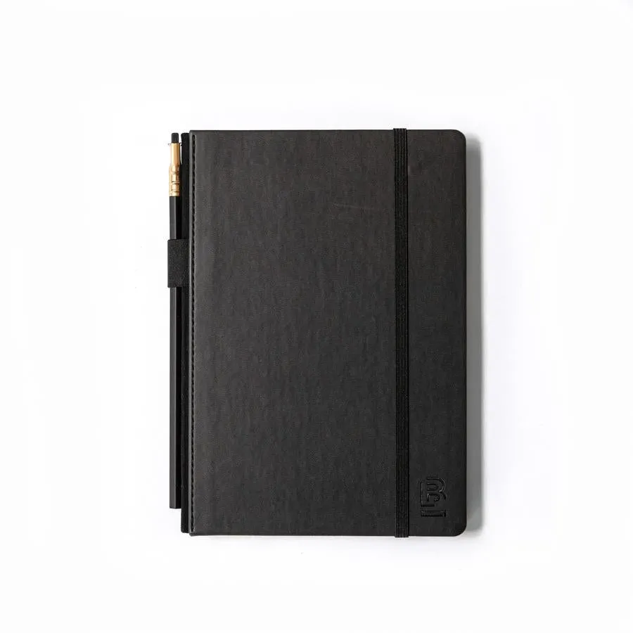 Blackwing Medium Slate Notebook - Black Cover - Ruled