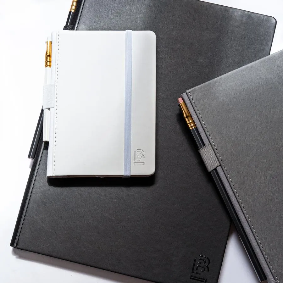 Blackwing Medium Slate Notebook - Black Cover - Ruled