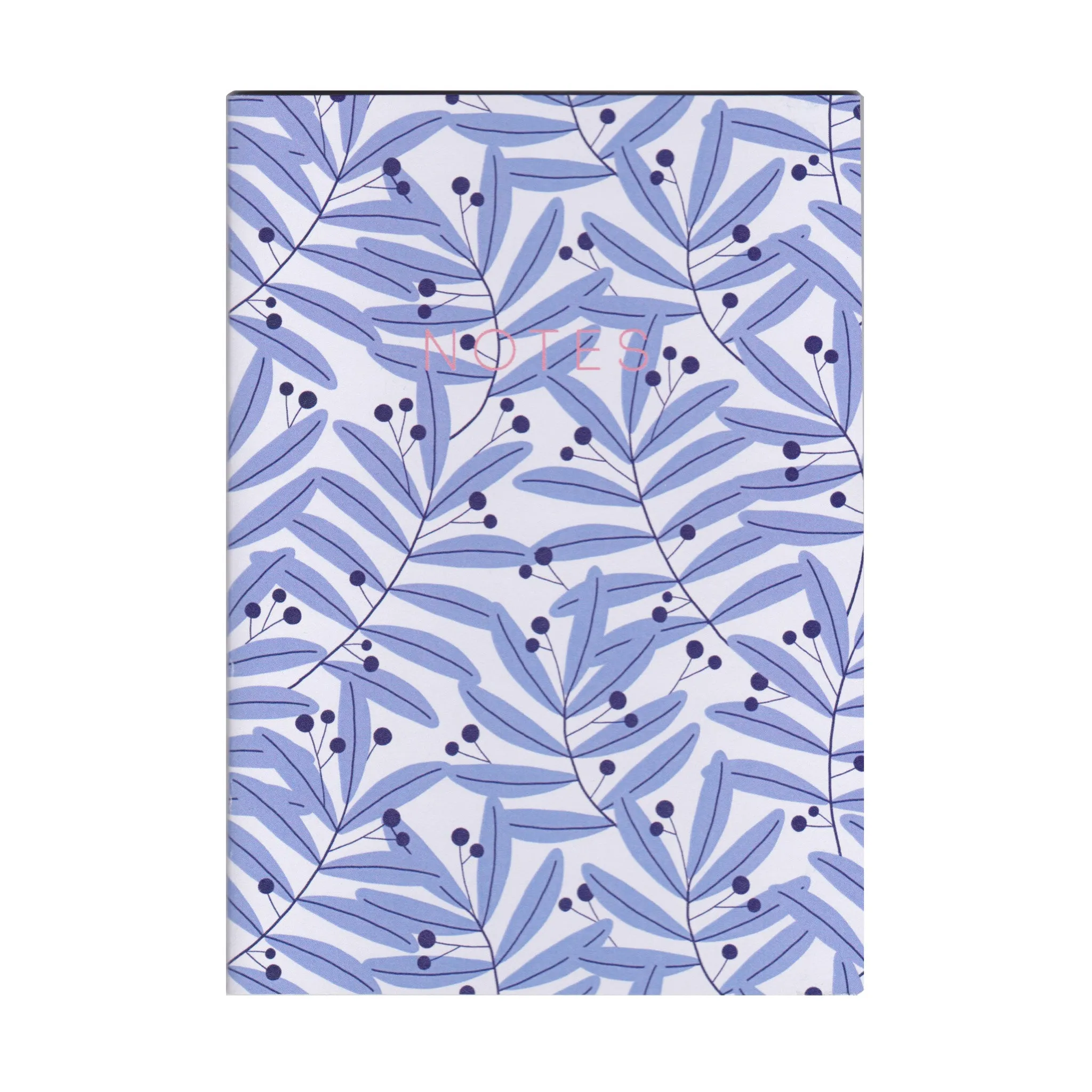 Blue Leaves - Mini Notebook