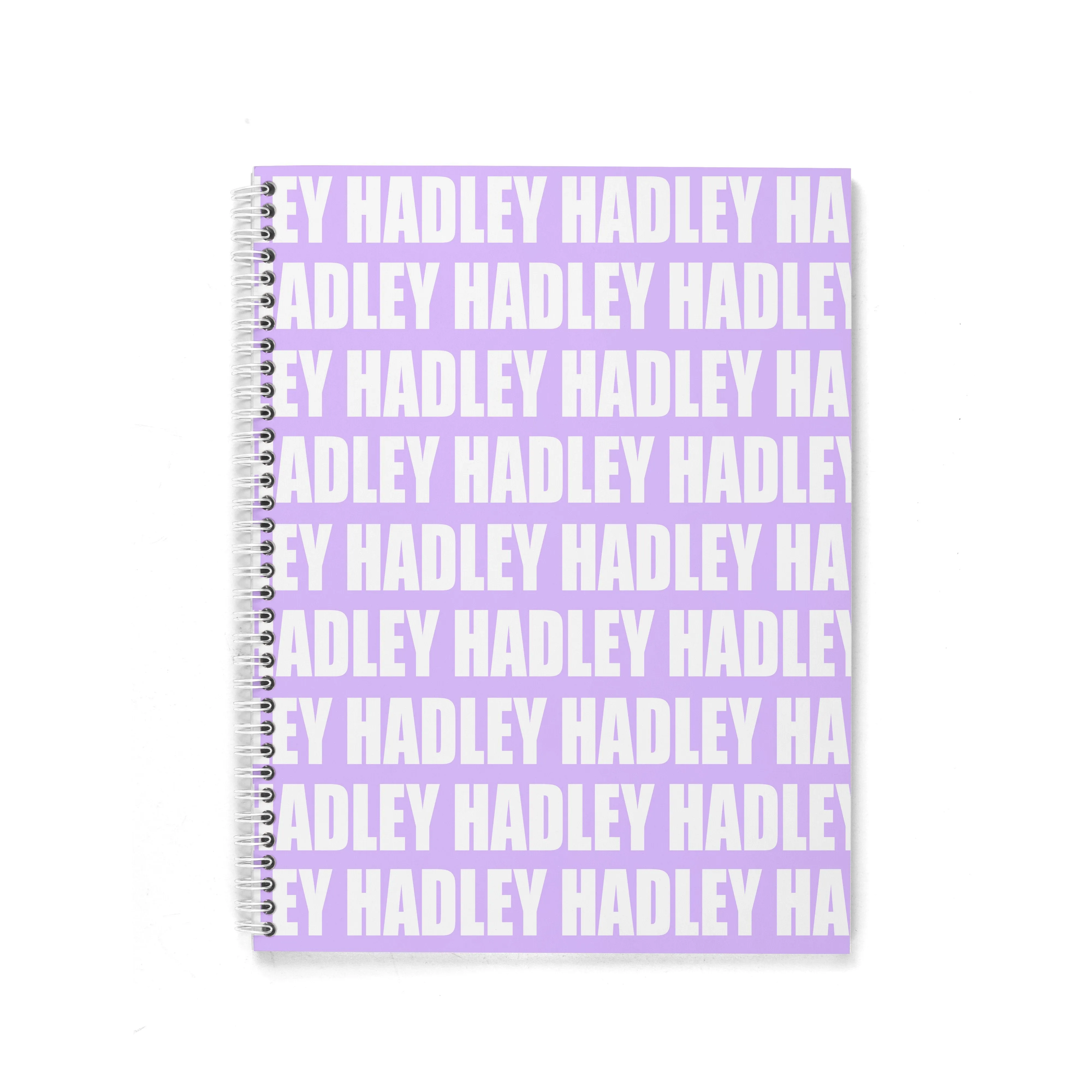 BOLD REPEAT PERSONALIZED SPIRAL NOTEBOOK (US ONLY)