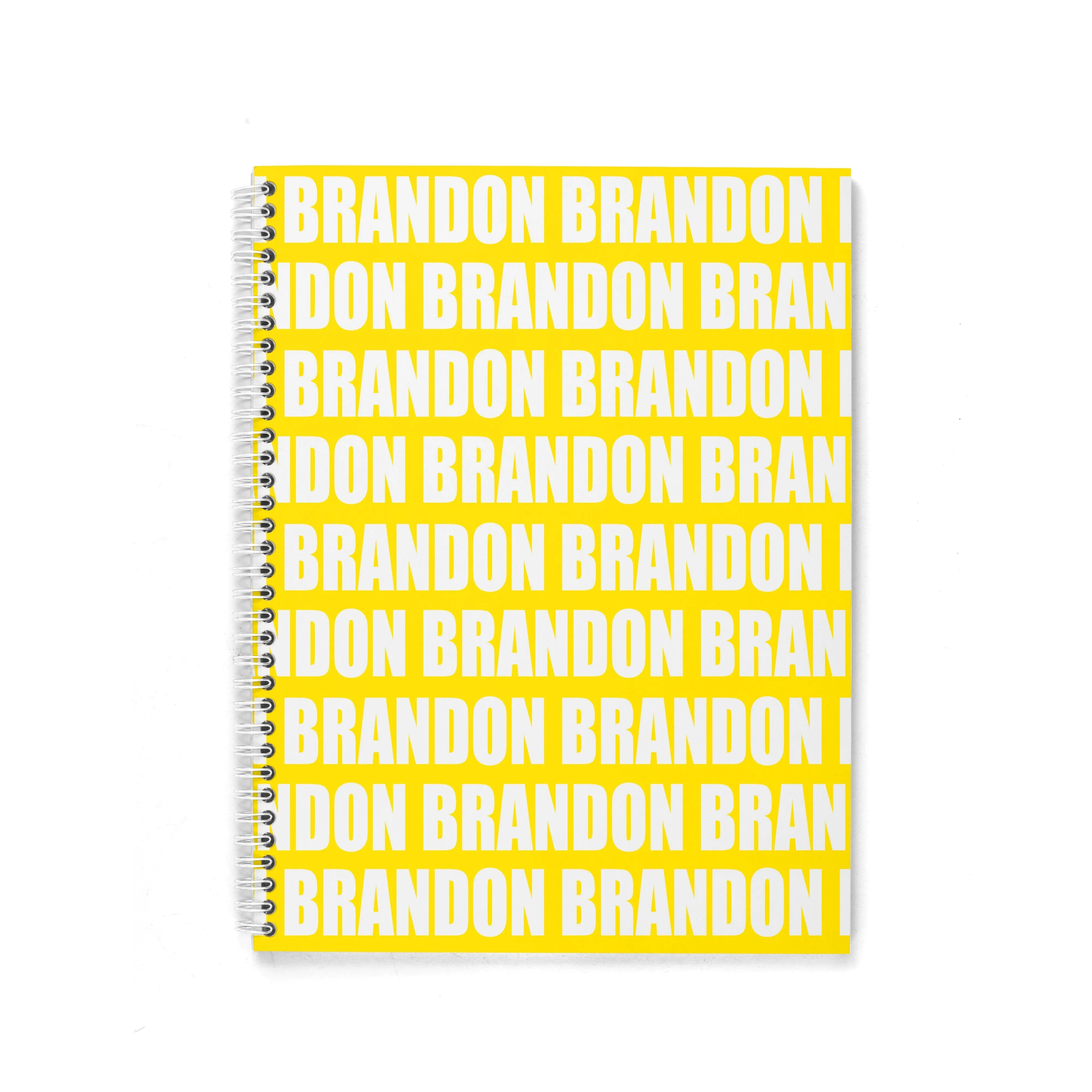 BOLD REPEAT PERSONALIZED SPIRAL NOTEBOOK (US ONLY)