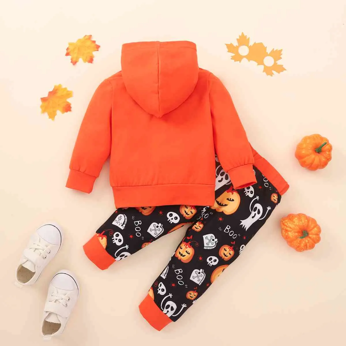 BOO Graphic Hoodie and Pants Set