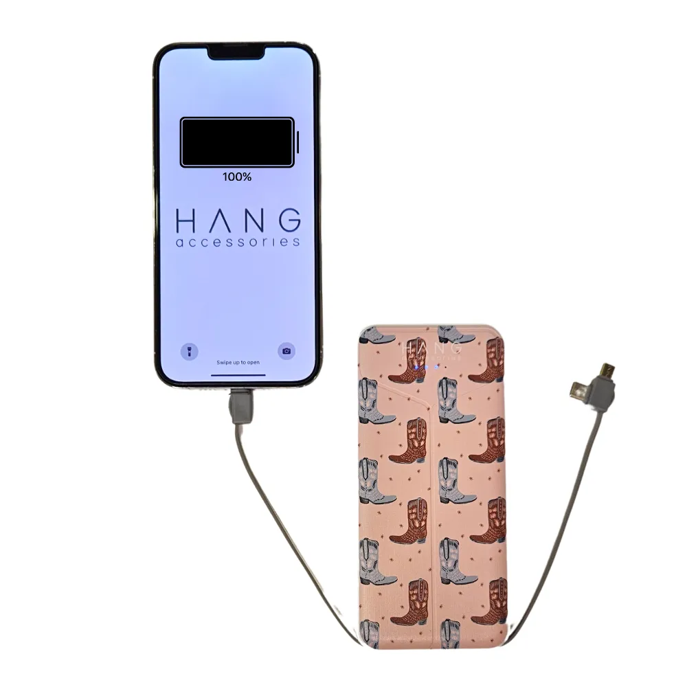 Boots and Spurs Portable Phone Charging Bank