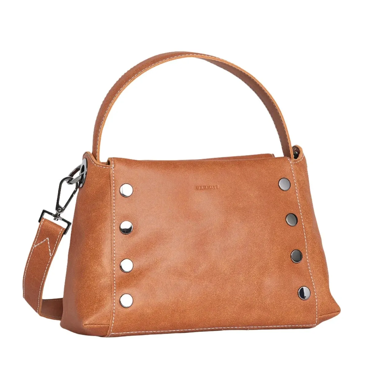 BRYANT MED Handbag in Hermosa Saddle/ Gunmetal