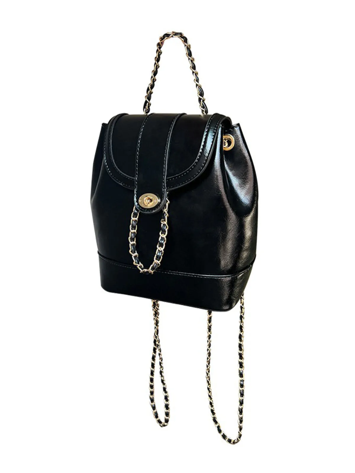 Bucket bag style Chain Backpack