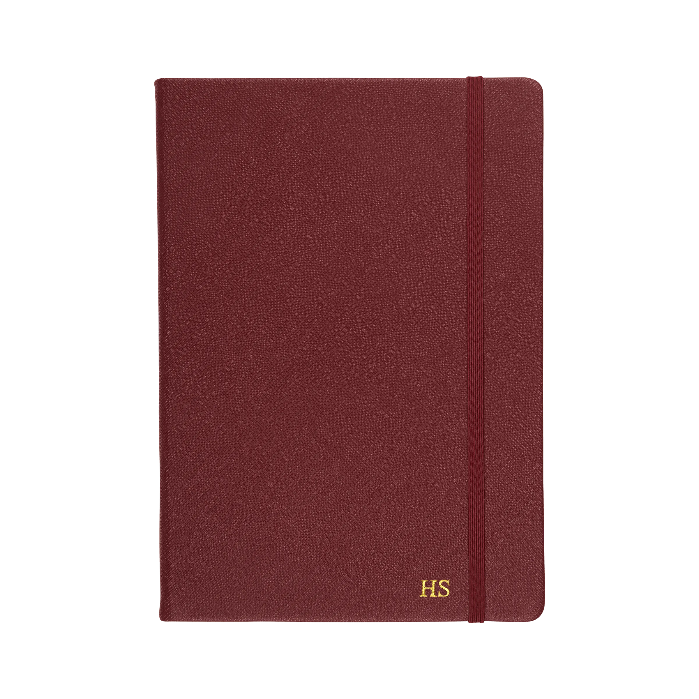 Burgundy - A5 Refillable Saffiano Notebook