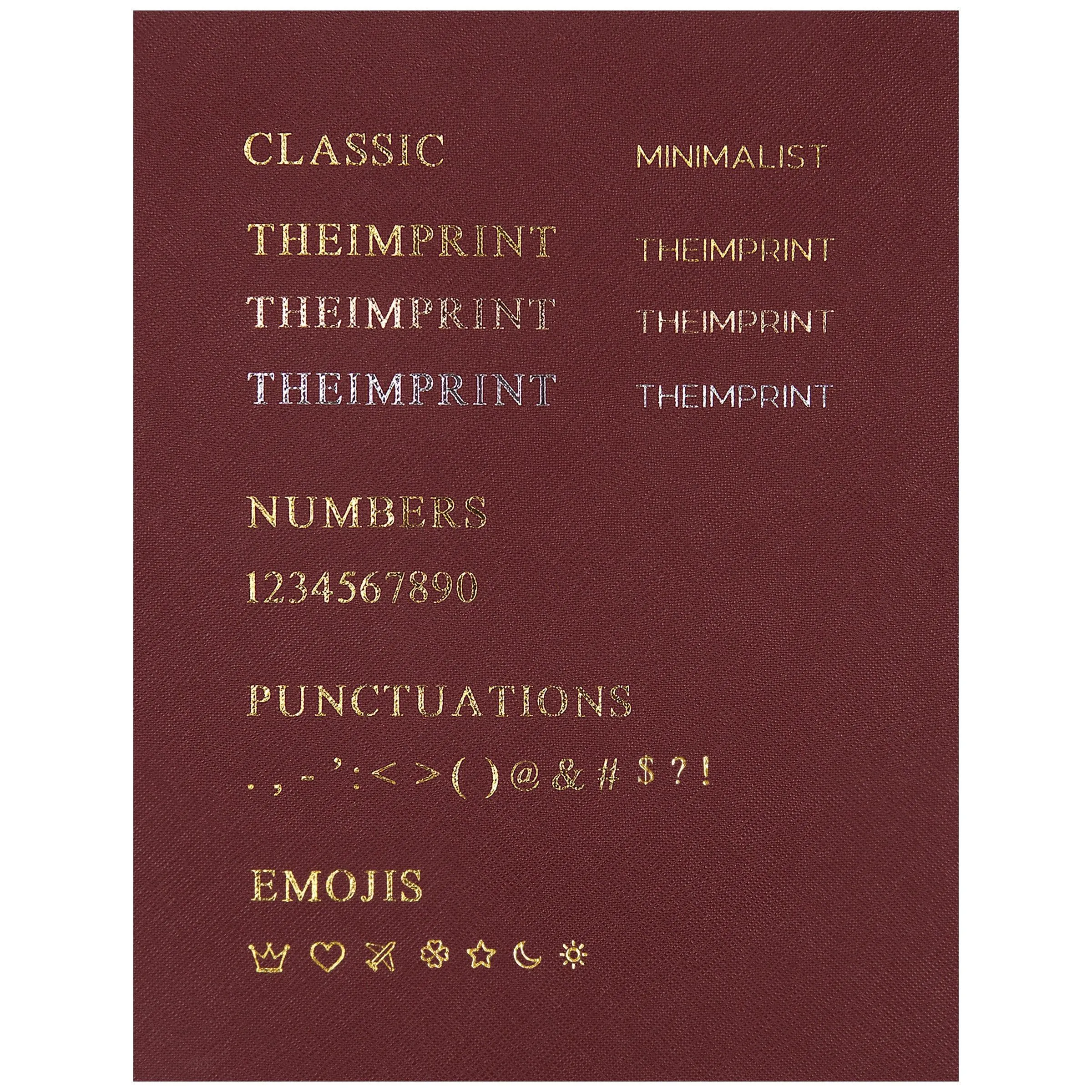 Burgundy - A5 Refillable Saffiano Notebook