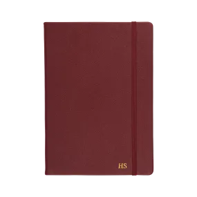 Burgundy - A5 Refillable Saffiano Notebook