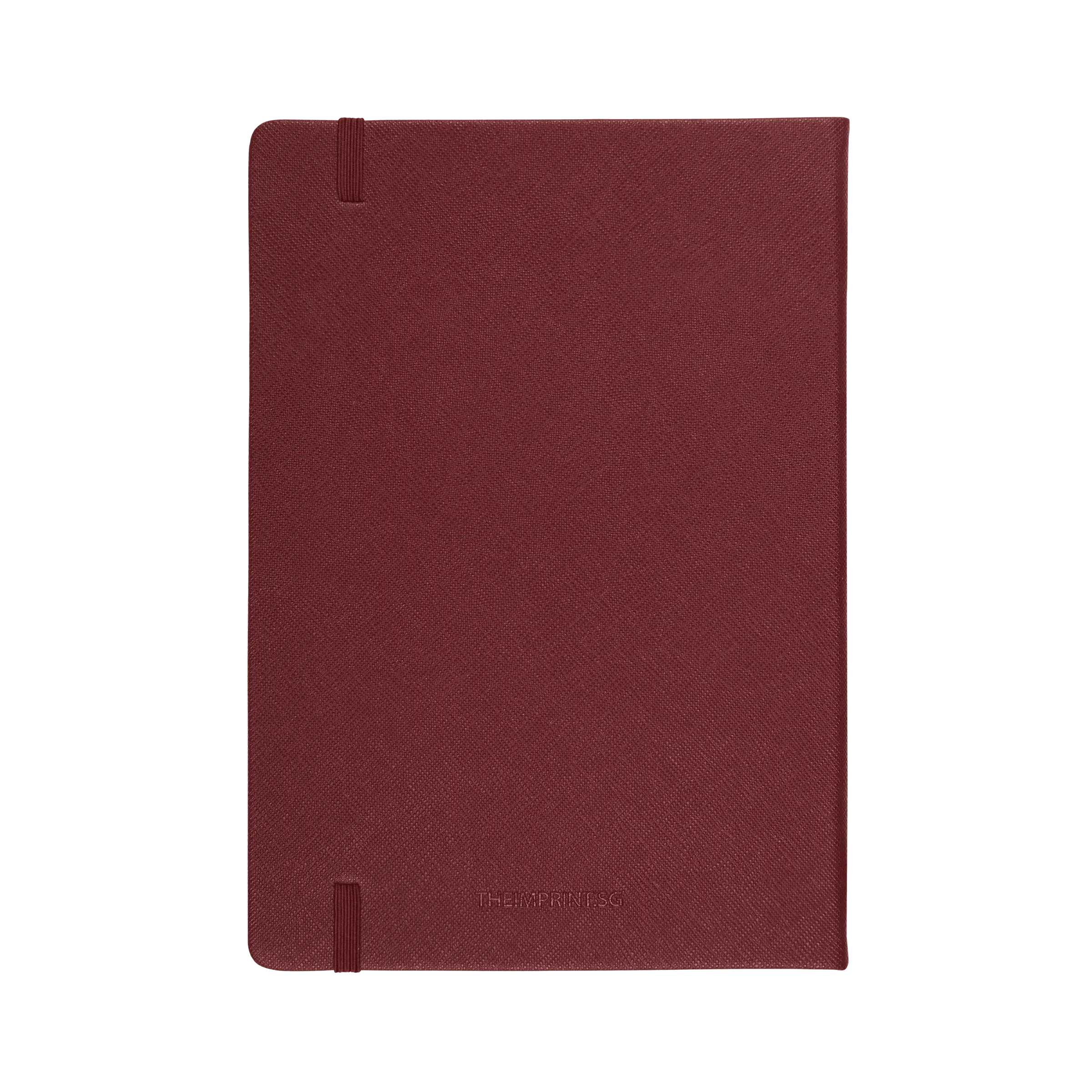 Burgundy - A5 Refillable Saffiano Notebook