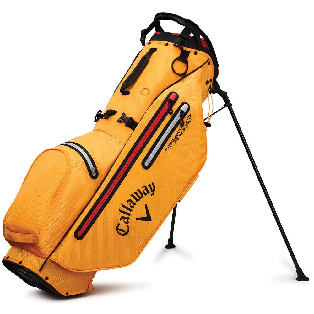 Callaway Fairway C Hyper Dry Waterproof Stand Bag - Gold/Fire Red