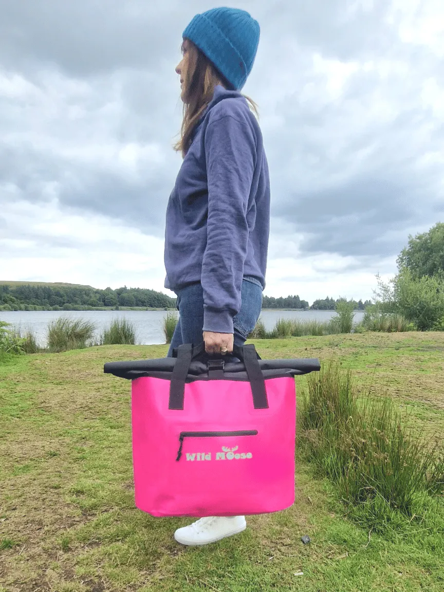 Caribou tote bag - flamingo pink