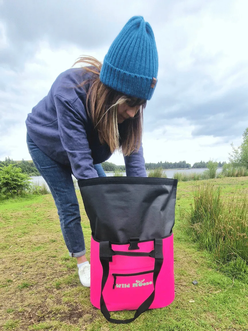 Caribou tote bag - flamingo pink