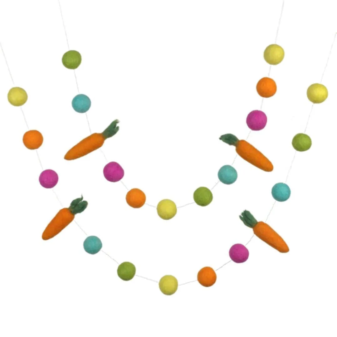 Carrot Easter Garland- Bright Colors