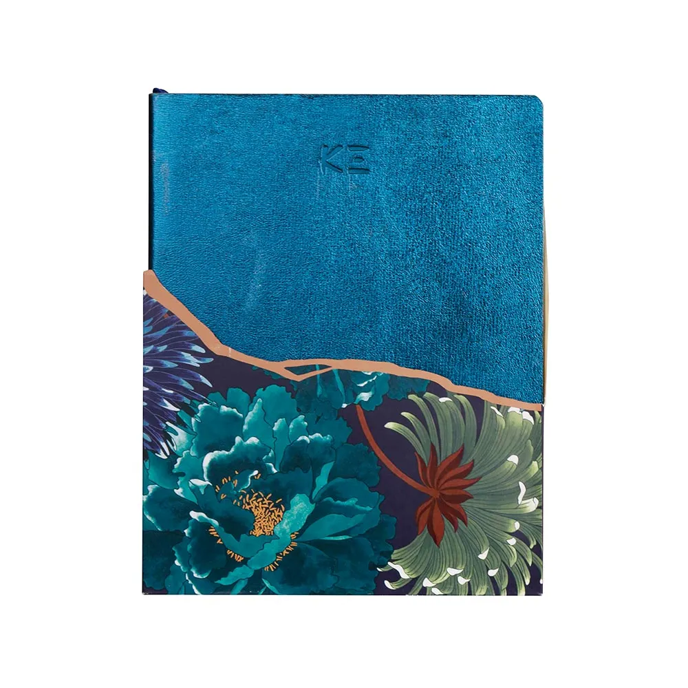 Clairefontaine K3 Blue Leather Notebook 19x24