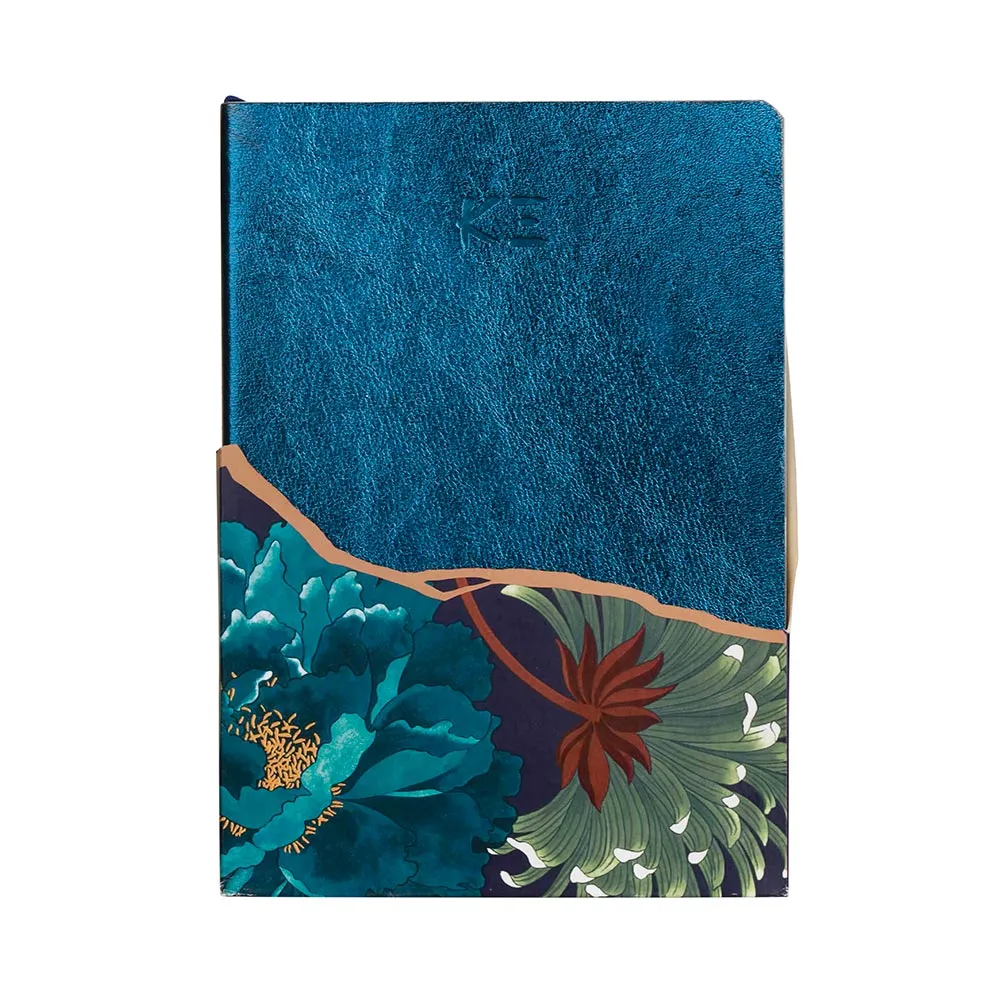 Clairefontaine K3 Blue Leather Notebook A5