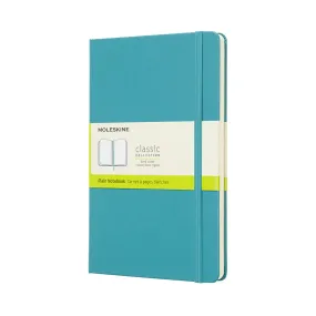 Classic Notebook, Hard Cover, Large, Blank, Reef Blue